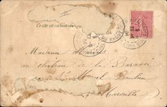 CPA Fantaisie Illustrateur Marseille Femme 