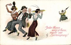 CPA Fantaisie Illustrateur Femmes 