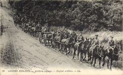 CPA Militaria Artillerie anglaise 