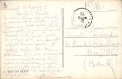 VINTAGE POSTCARD Militaria English Soldiers with their machine-guns in the trenches