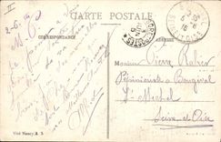 VINTAGE POSTCARD Militaria the house of Mr. Benoit after the invasion