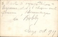 POSTAL Militaria Bob Doriany de la VENDIMIA