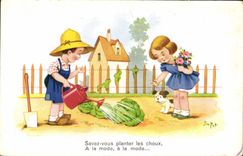 CPA Fantaisie Illustrateur Jim Patt Enfants