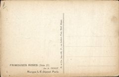 CPA Fantaisie Illustrateur Penot Frimousses roses 
