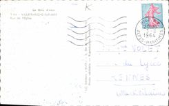 MODERN CARD Villefranche On Sea Street of the Church Hairdresser