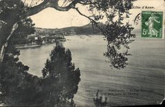 CPA Villefranche Sur Mer Le Cap Saint Jean Vue prise entre les Oliviers 