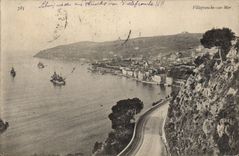 VINTAGE POSTCARD Villefranche On Sea Boats