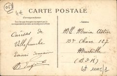 VINTAGE POSTCARD Villefranche On Overall picture Sea of the Port taken of the road of Monaco