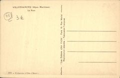 VINTAGE POSTCARD Villefranche on Sea the port
