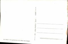 POSTAL MODERNA Niza vista y la bahía de los ángeles