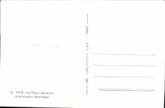 CPM Nice La Place Massena et le Casino Municipal