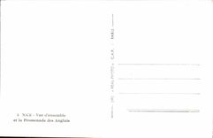 POSTAL MODERNA cuadro total Niza y la caminata del inglés