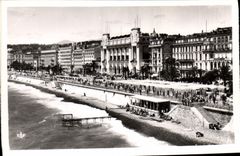 CPM Nice Le palais de la Mediterranee et la promenade des Anglais
