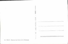 MODERN CARD Entered Nice of the Port and the Castle