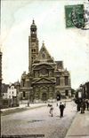 VINTAGE POSTCARD Paris Church St Etienne of the Mount