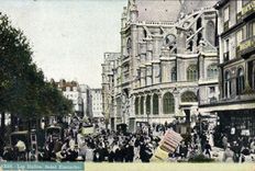 VINTAGE POSTCARD Paris the Markets Holy Eustace