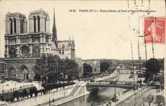 CPA Paris Notre Dame le Pont et le Nouveau Square