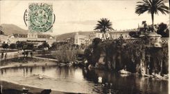 VINTAGE POSTCARD Nice the Municipal Garden