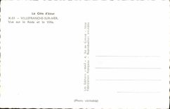 MODERN CARD Villefranche On Sea Seen on the Roads and the City