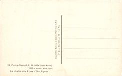 VINTAGE POSTCARD Peira Undermined the alpine range