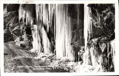 CPA Beuil Les gorges du Cians La route en hiver