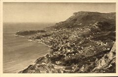 CPA Monte Carlo Panorama Sur Monte Carlo et Monaco La tete de chien