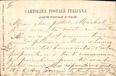 CPA Sua Santita Leone XIII in sedia gestaroria