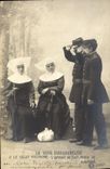 VINTAGE POSTCARD the painful way the military salute the army keep silent Religieuses