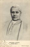 VINTAGE POSTCARD Antonio Sarto Black and white Pope X