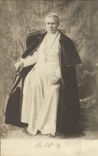 VINTAGE POSTCARD Black and white Pope X