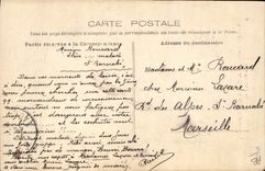 Entierro de la POSTAL de la VENDIMIA del SE el cardenal de Perraud el 15 de febrero de 1906