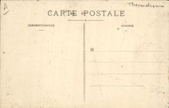 VINTAGE POSTCARD Auvergne Hydrotherapy Interior Bourboule of the Room establishment of inhalation