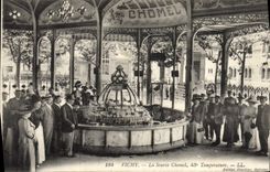 VINTAGE POSTCARD Vichy Hydrotherapy the Chomel Source