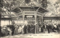 VINTAGE POSTCARD Vichy Hydrotherapy the source of the park