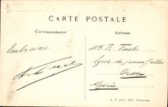 Los bordes de la POSTAL de la VENDIMIA del cabaret pastoral de Marne vuelven a los rowers
