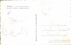 VINTAGE POSTCARD Vittel the Olympic swimming pool Swimming