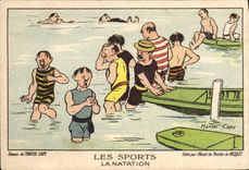 CPA La natation Ricqles 