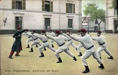 CPA Infanterie Exercice de boxe