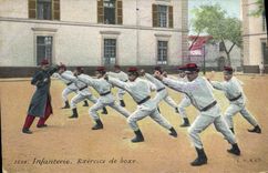 CPA Infanterie Exercice de boxe