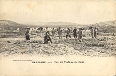 CPA Boxe Carpiane Vue du plateau du camp 