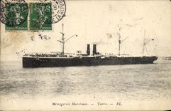 VINTAGE POSTCARD Boat Steamer Maritime Transport Yarra