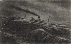 VINTAGE POSTCARD Boat Steamer