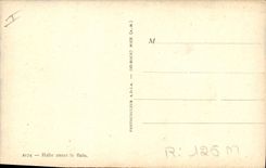 VINTAGE POSTCARD Woman Bathing suit Halt before the bath