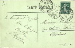 VINTAGE POSTCARD Woman Bathing suit the first bath Swimming