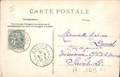 VINTAGE POSTCARD Woman Bathing suit Our pretty sinning Fishings Sinner