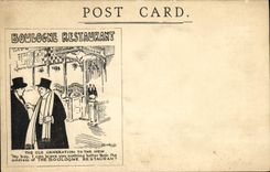 VINTAGE POSTCARD Fantasy Boulogne Illustrator Restoring Gerrard street London