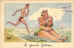 VINTAGE POSTCARD Fantasy Xan Illustrator the big chill