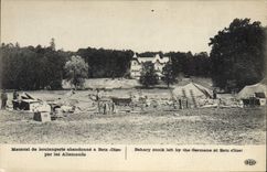 CPA Militaria Materiel de boulangerie abandonne a Betz par les Allemands 