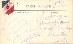 CPA Militaria Artillerie russe traversant une riviere Russie Russia