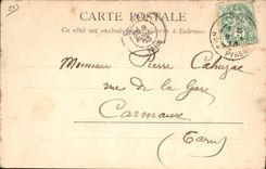 CPA Folklore Un attelage de boeufs 